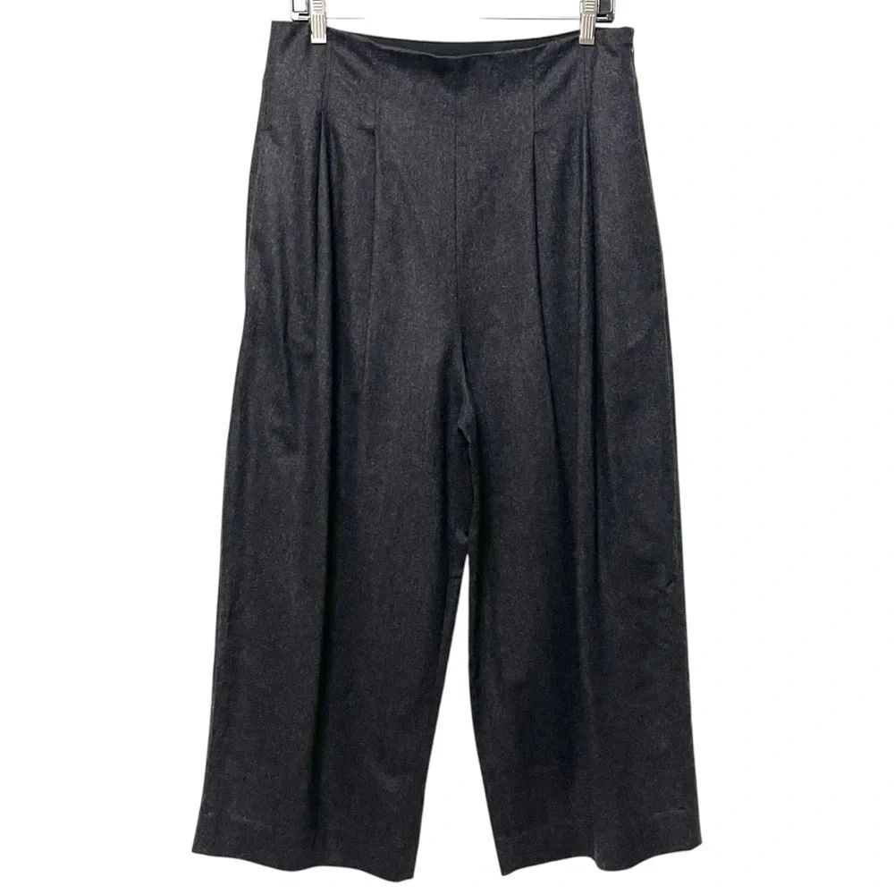 NWT COS Wool Blend Pleated Wide Leg Trouser Pants 12